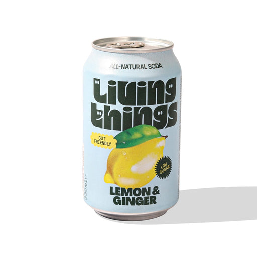 Living Things Prebiotic Soda Lemon & Ginger 330ml