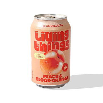 Living Things Prebiotic Soda Peach & Blood Orange 330ml