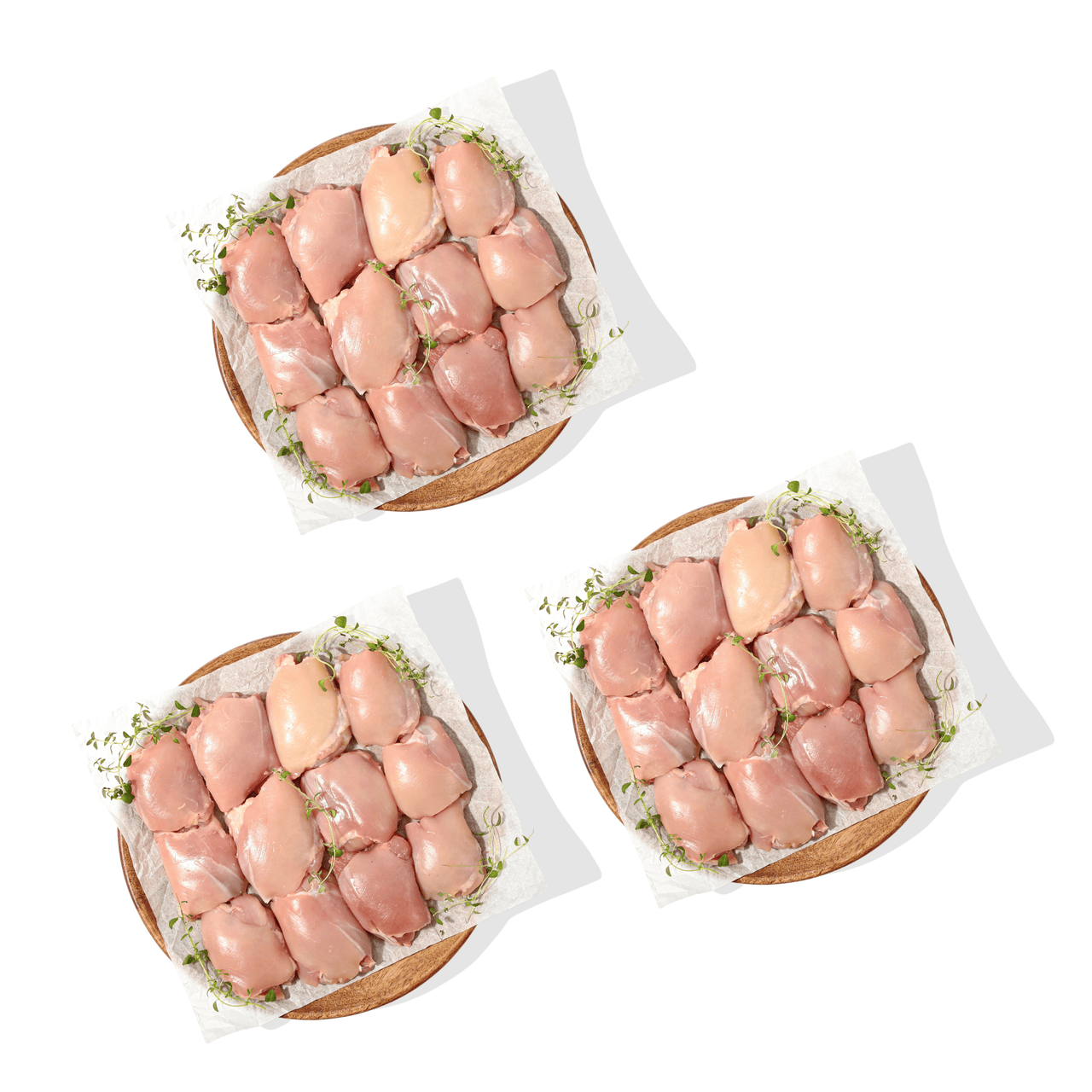 Boneless Skinless Chicken Thighs 3 x 1kg