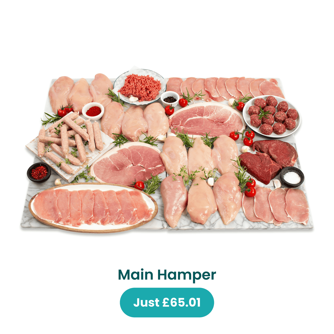 Buy one hamper + get two hampers for one penny